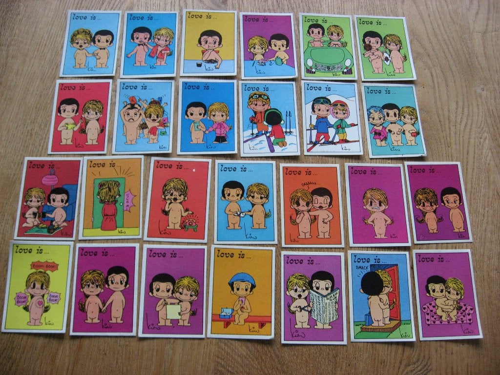 Panini Stickers Love is...Vintage Lot, Ophalen, Overige figuren, Nieuw, Plaatje, Poster of Sticker