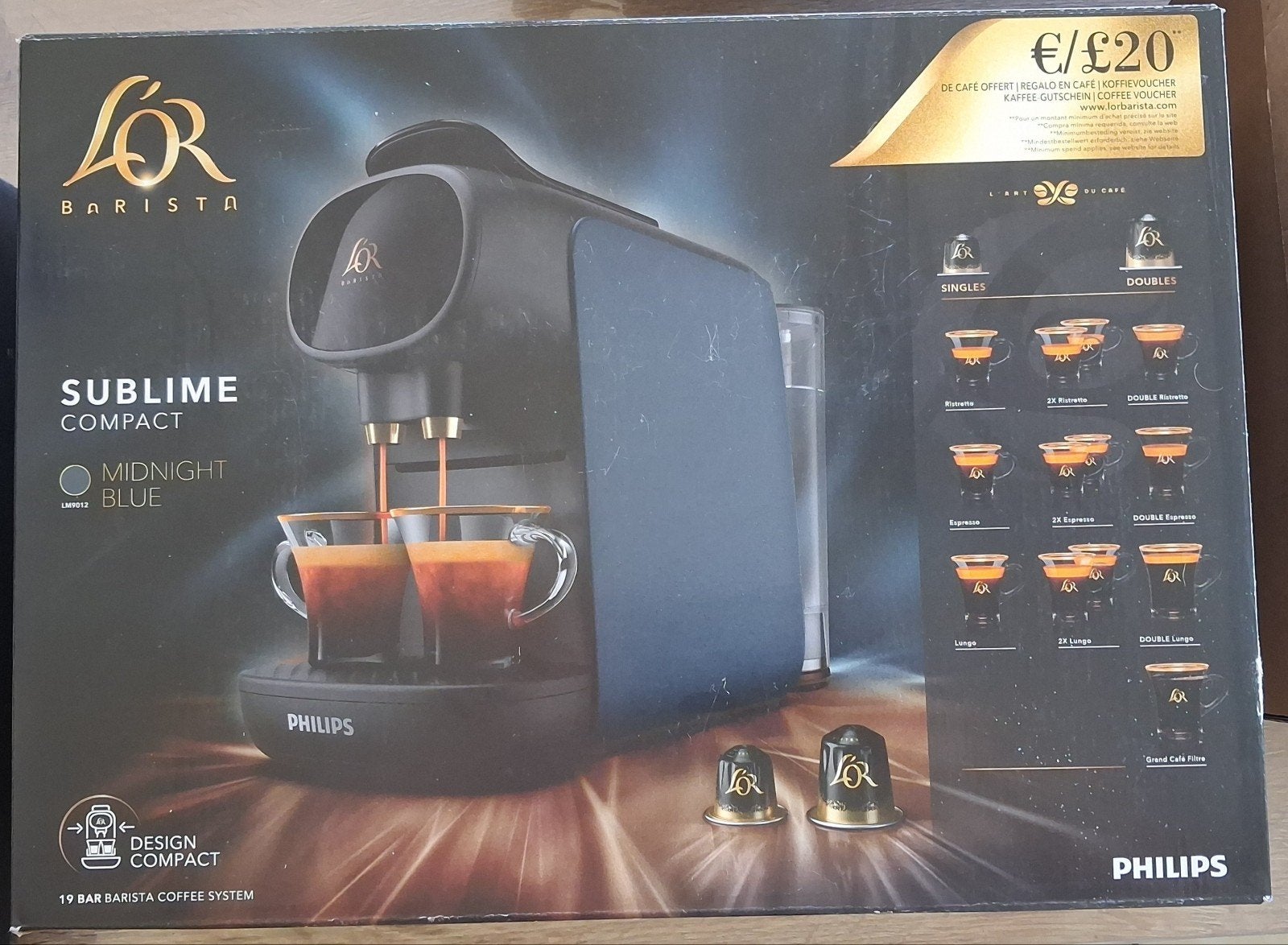 L'Or barista koffiemachine, Enlèvement, Cafetière