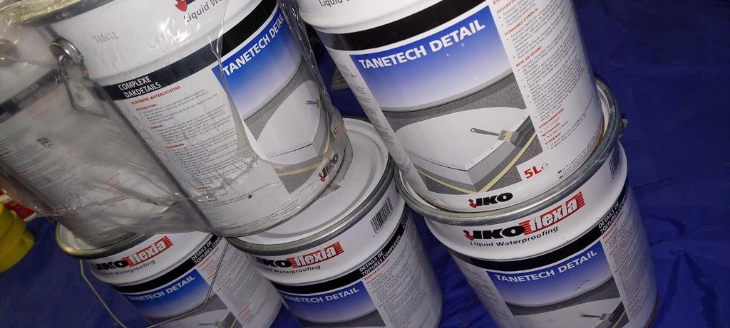 IKO Flexia Tanetech Detail 5L – NIEUW – Dakdichting -6 stuks, Doe-het-zelf en Bouw, Dakpannen en Dakbedekking, Ophalen