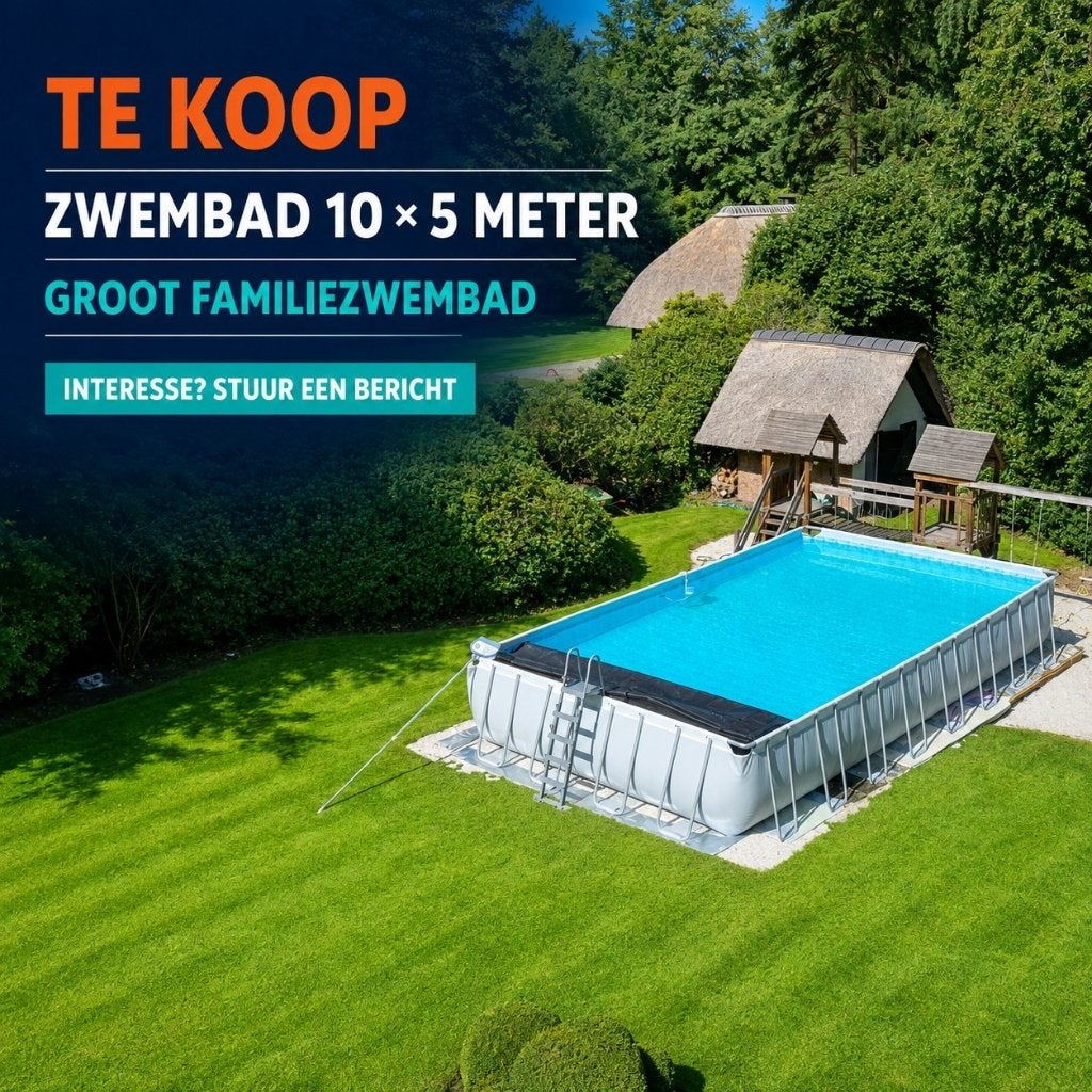 BESTWAY POWER STEEL ZWEMBAD 956  488  132 CM ZANDFILTER, Tuin en Terras, Zwembaden, Gebruikt, 300 cm of meer, Rechthoekig, Ophalen