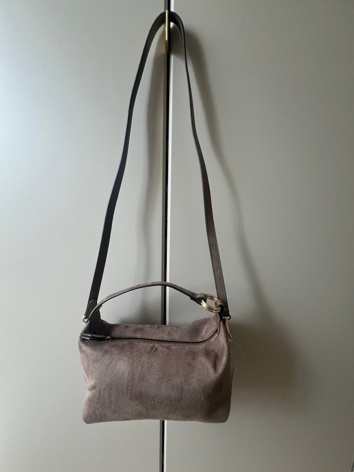 Gloednieuwe handtas grijs suede H&M, Ophalen, Nieuw, Grijs, Schoudertasje