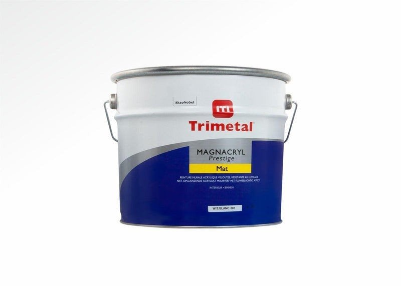 Trimetal magnacryl prestige mat 10L. muurverf, Bricolage & Construction, Neuf, Enlèvement, Peinture, 5 à 10 litres