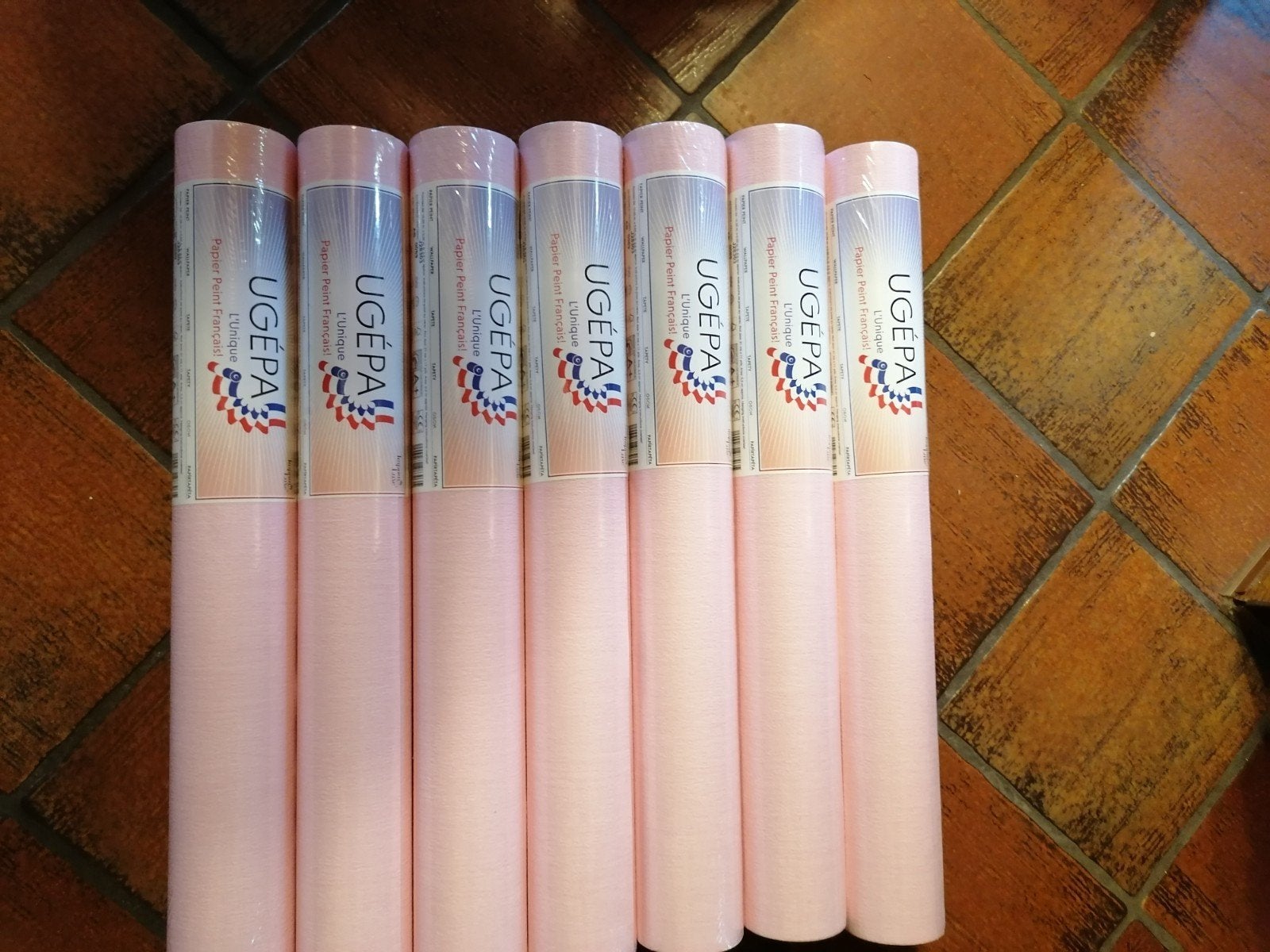 7 rouleaux de papier peint à barbe à papa Ugepa, Enlèvement ou Envoi, Rose