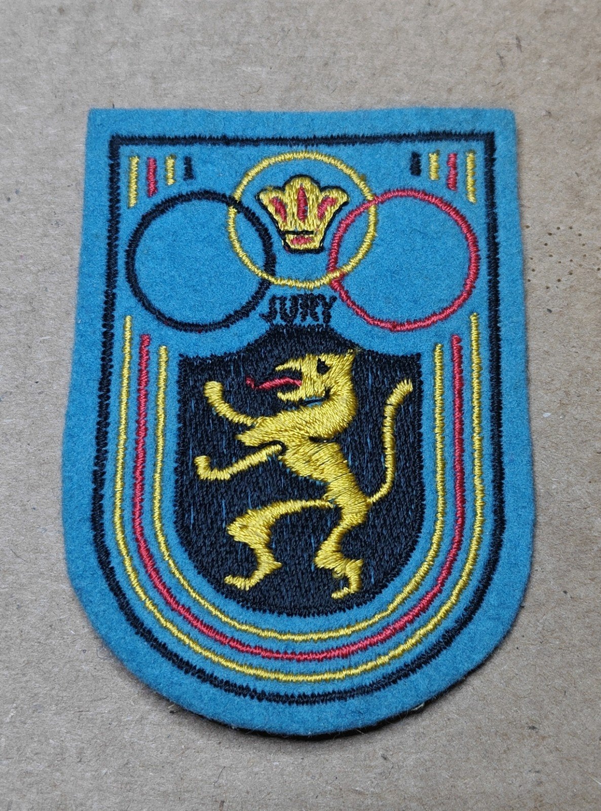 Belgische Olympisch Comité (BOC)Jurybadge Vilt, Ophalen of Verzenden