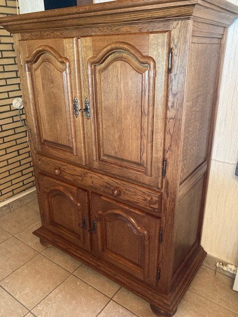 living kast, Ophalen, Gebruikt, 100 tot 150 cm, Eikenhout