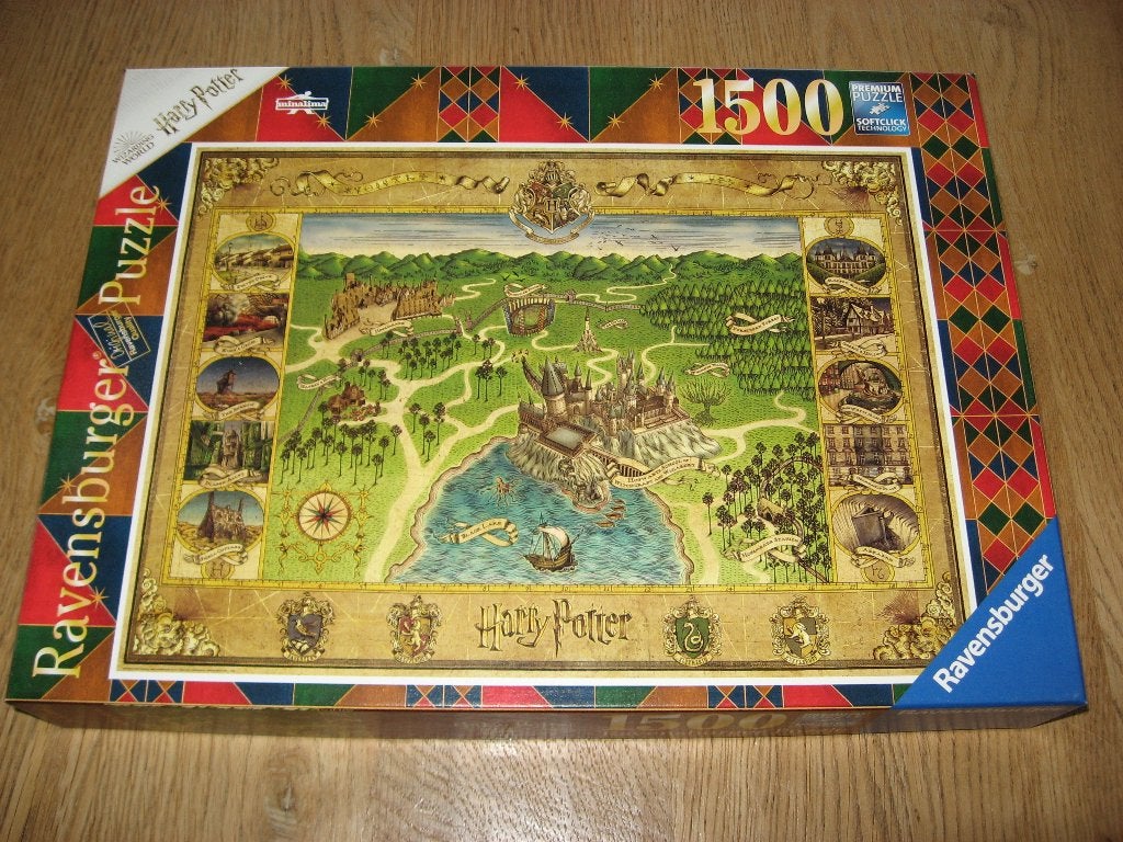 Harry Potter De kaart van Zweinstein Puzzel Ravensburger, Hobby en Vrije tijd, Ophalen of Verzenden, 500 t/m 1500 stukjes, Nieuw
