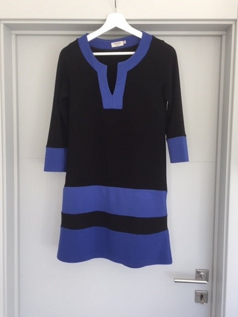 Zwart - blauwe jurk / Small, Kleding | Dames, Cortefiel, Zwart, Ophalen of Verzenden, Zo goed als nieuw