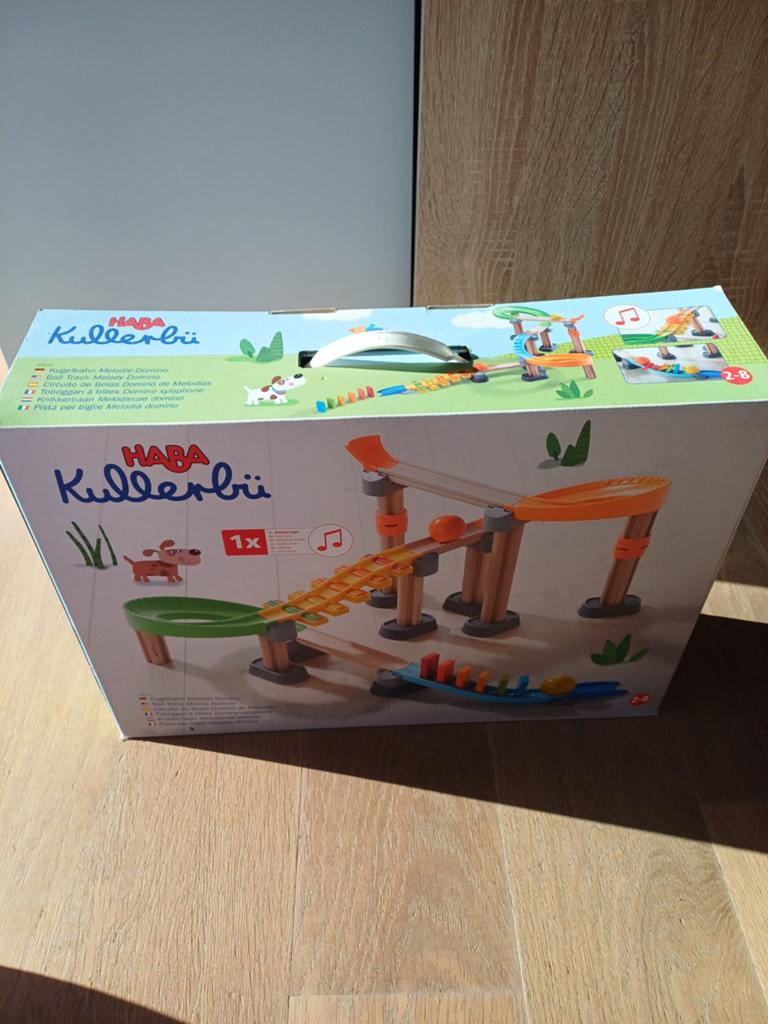 Haba kullerbu knikkerbaan, Ophalen
