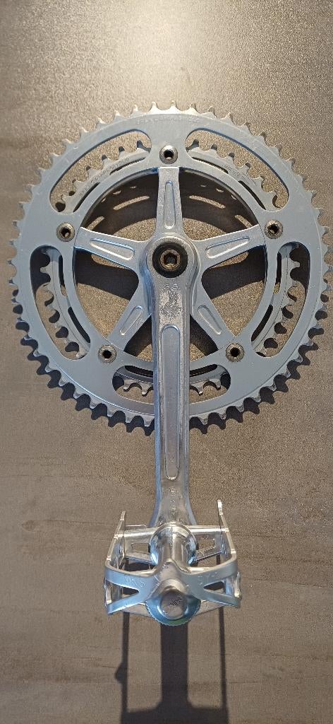 Campagnolo GS Crankset (170mm) + MKS SY-1 pedalen, Fietsen en Brommers, Ophalen of Verzenden, Gebruikt, Crankstel of Pedalen, Campagnolo