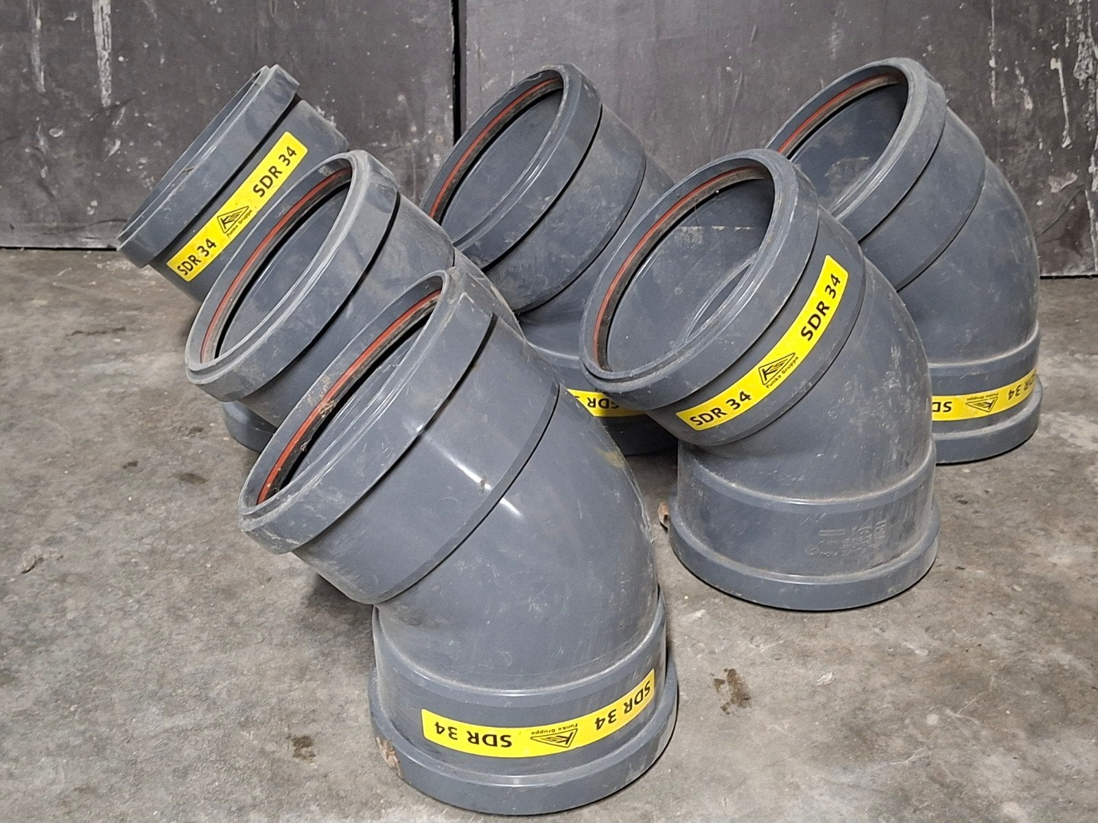 PVC rioleringsbocht 160-45 FF, Doe-het-zelf en Bouw, Ophalen, PVC