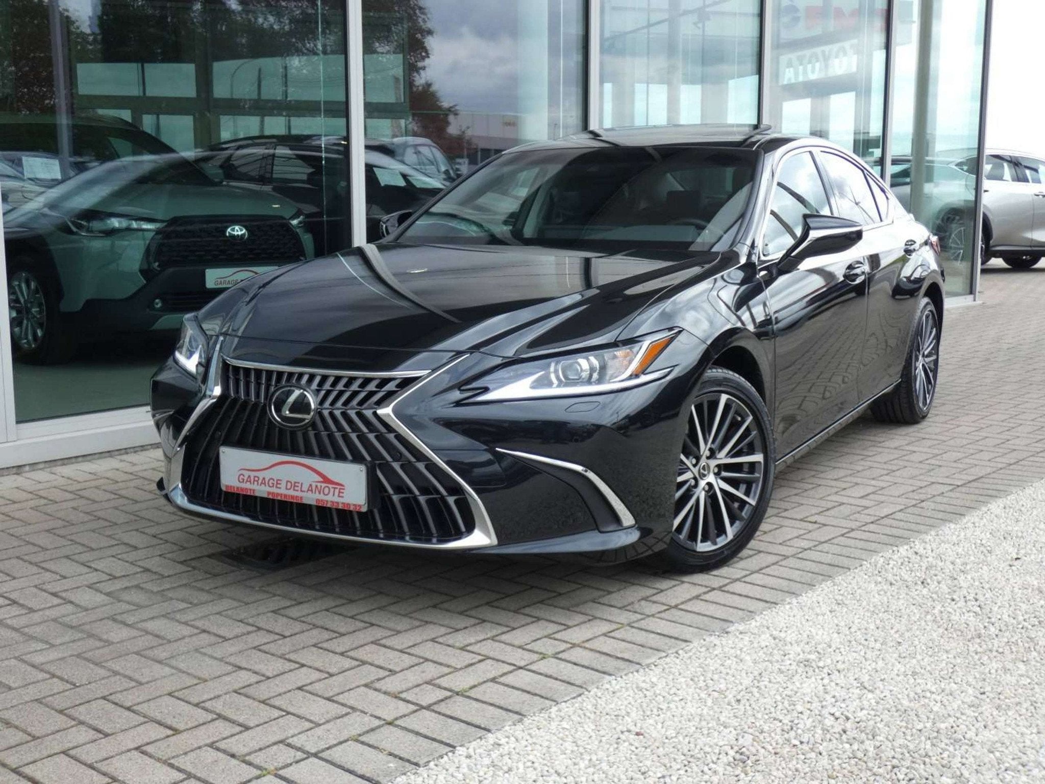 Lexus ES 300 Hybrid Explore line +Open dak +LEDER +Zetelverw, Auto's, Lexus, 4 deurs, Gebruikt, Zwart, 4 cilinders