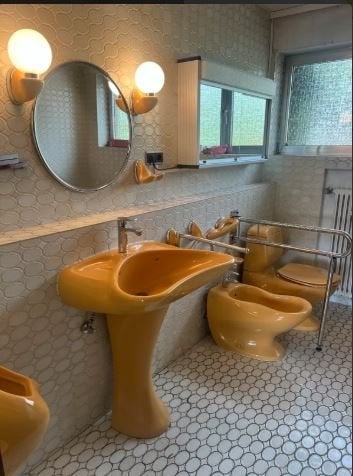 vintage Colani voor  Villeroy Boch badkamerset xl 70er jaren, Ophalen, Huis en Inrichting