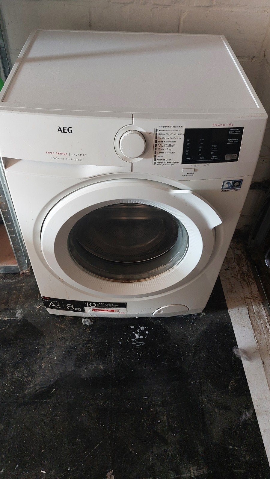 Aeg wasmachine, Enlèvement