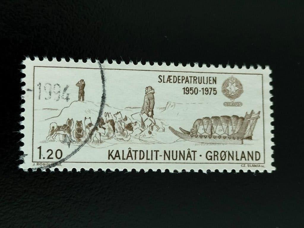 Groenland 1975 - Patrouille Sirius, chiens de traîneau, Envoi, Danemark, Affranchi