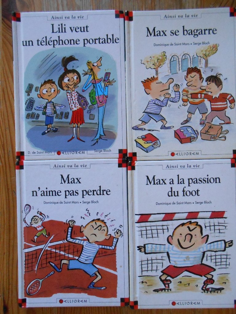 Max et Lili, lot de 4 livres, 7 eur le lot, Boeken, Ophalen, Gelezen, Jongen of Meisje