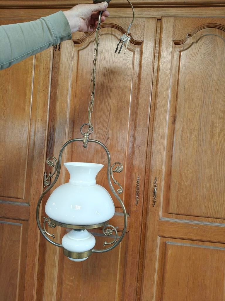 Vintage wit lampje, Ophalen