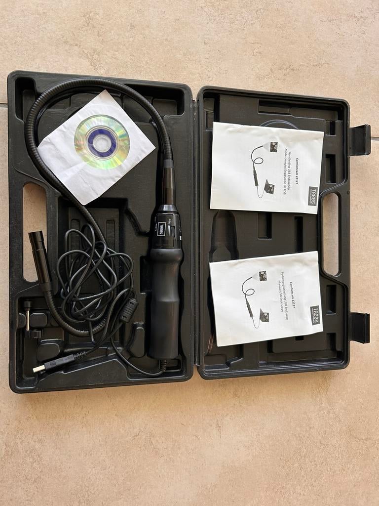 « Caméra d'inspection USB avec accessoires + étui, Informatique & Logiciels, Clés USB, Enlèvement ou Envoi, Comme neuf