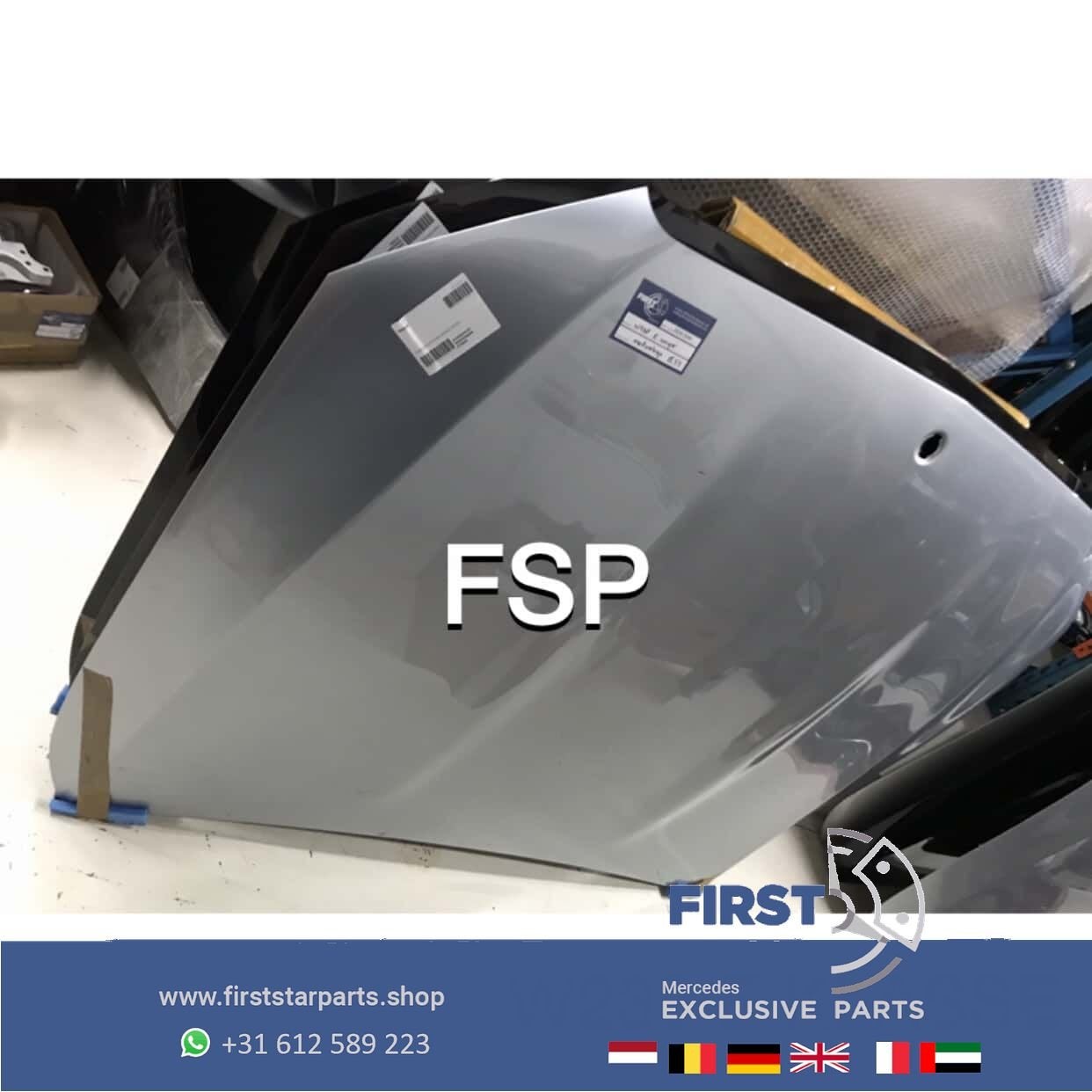 W238 C238 MOTORKAP GRIJS Mercedes E Klasse W213 E53 AMG 2016, Utilisé, -, Capot moteur, Avant