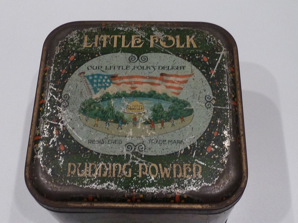 boîte ancienne Pudding Powder vintage no plaque émaillée, Collections, Boîte en métal, Enlèvement ou Envoi