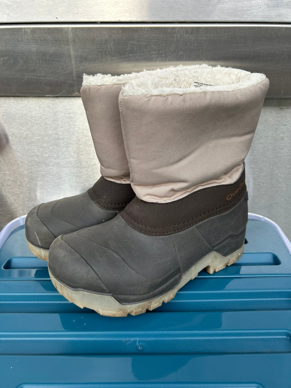 Sneeuwbotjes decathlon quechua 34-35, Gebruikt, Jongen of Meisje, Ophalen of Verzenden, Laarzen