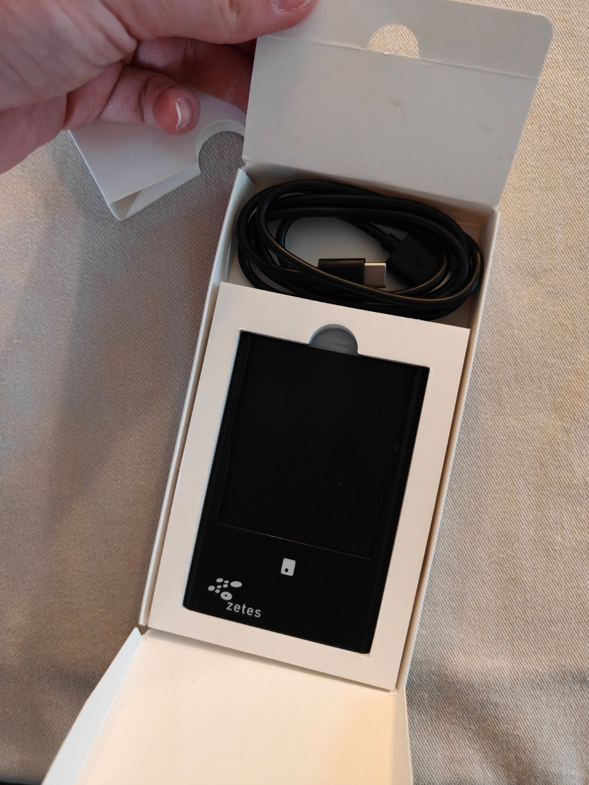 Kaartlezer Sipiro M BT 4.0 (Feitian bR301BLE) E-id's lezer, Ophalen of Verzenden, Zo goed als nieuw, Zetes