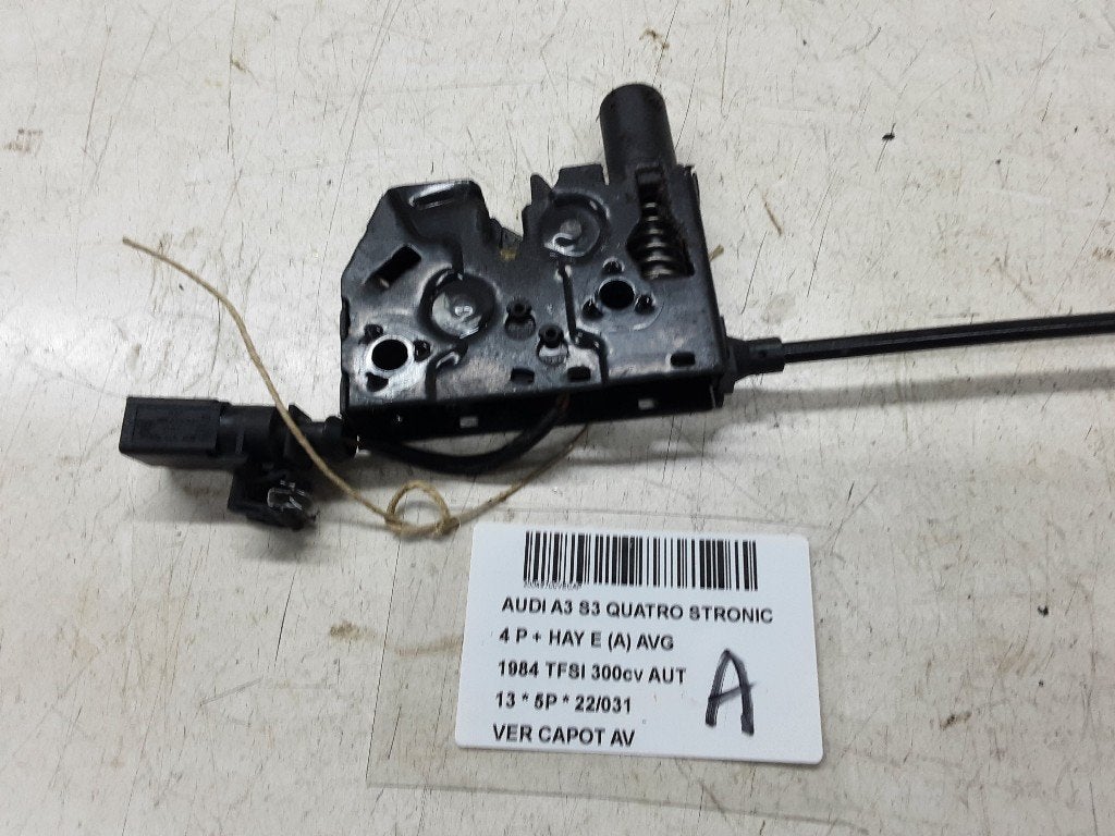 SERRURE CAPOT Audi S3 Sportback (8VA / 8VF), Autos : Pièces & Accessoires, Carrosserie & Tôlerie, Audi, Utilisé