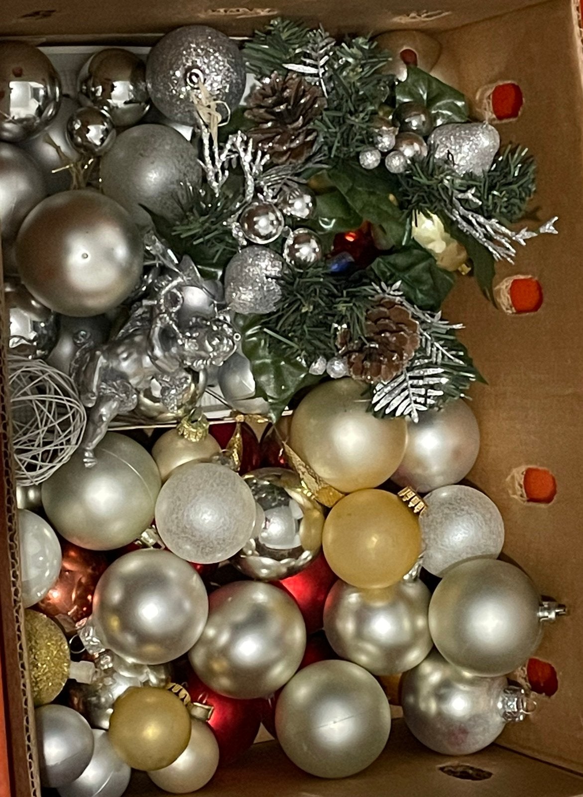 Groot lot kerstballen & kerstversiering, Ophalen of Verzenden, Zo goed als nieuw