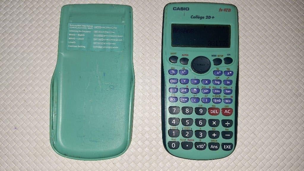 CASIO Rekenmachine fx-92B  Collège 2D+, Enlèvement ou Envoi, Utilisé
