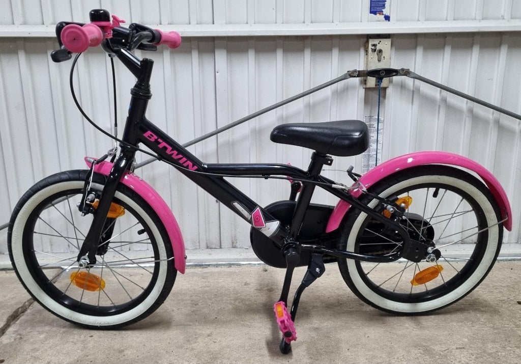 Meisjesfiets 16 Inch, Fietsen en Brommers, Ophalen, Zo goed als nieuw, 16 inch, Handrem