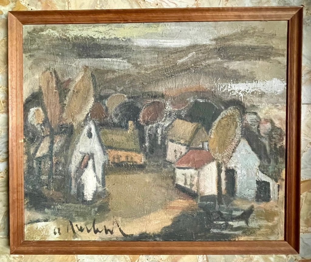 Maurits VERBIST (1913-1984) - olie op doek, Antiquités & Art, Art | Peinture | Moderne, Enlèvement ou Envoi, Signé, Peinture à l'huile
