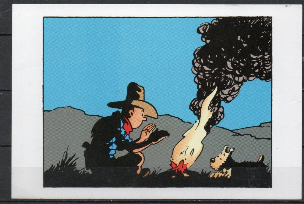 Carte postale : Hergé : Tintin/ Tintin en Amérique - 028, Ophalen