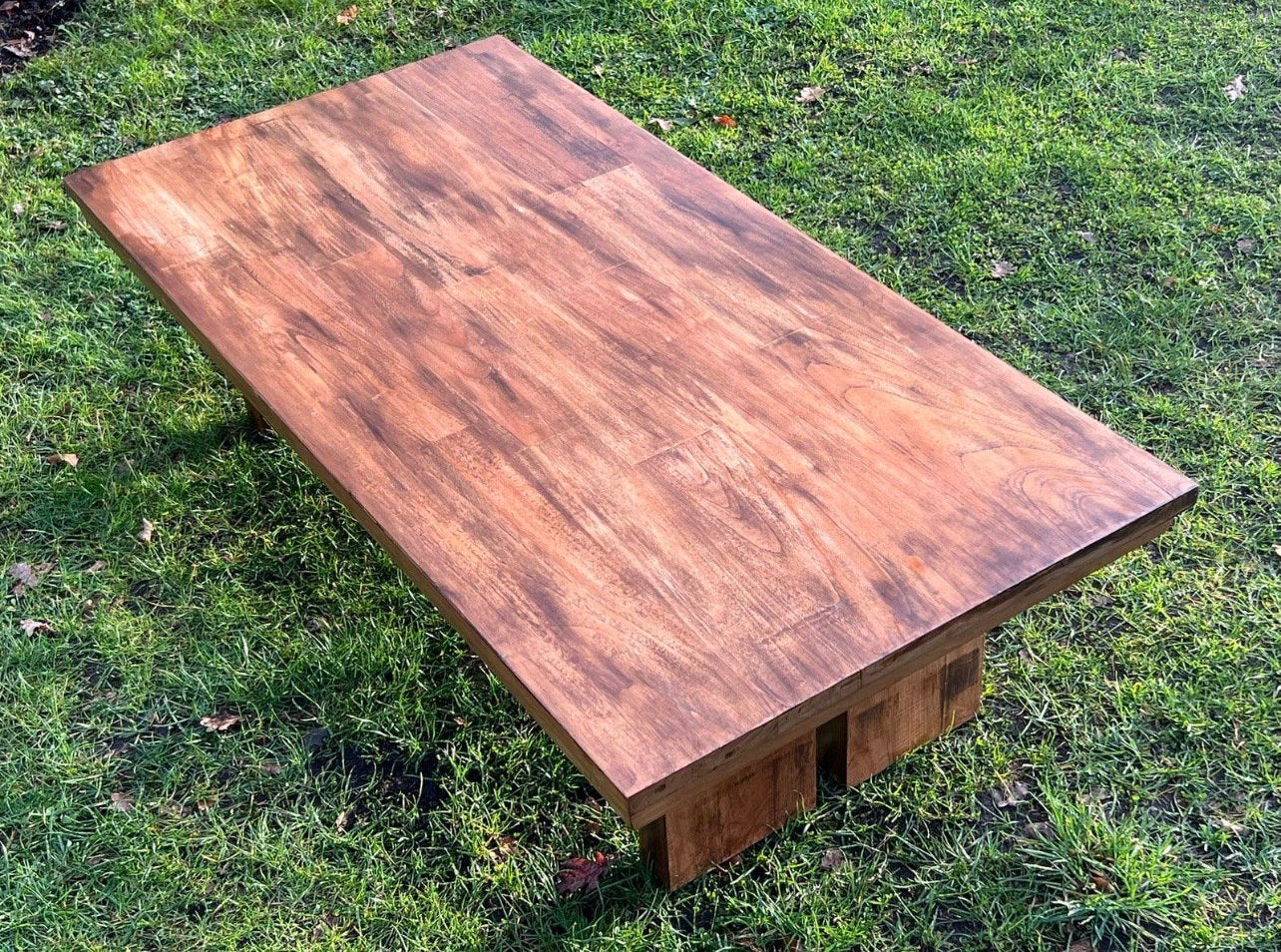 salontafel (14070 cmx38) met stoer eiken-look, Enlèvement, Comme neuf