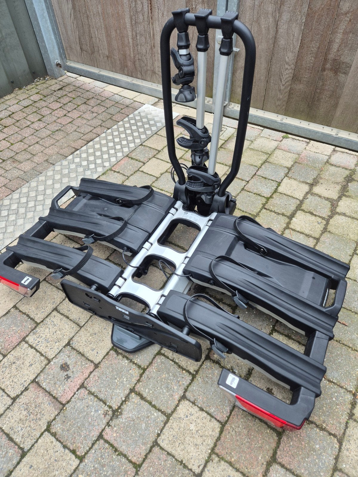 Thule EasyFold XT3 fietsendrager ( 3 fietsen), Auto diversen, Fietsendragers, Ophalen, 3 fietsen of meer, Elektrische fiets, Zo goed als nieuw