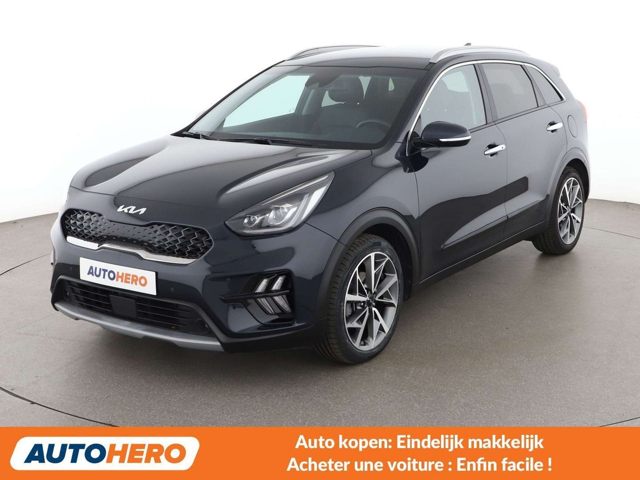Kia Niro 1.6 Hybrid Spirit (année de construction 2021), Autos, Cuir, Achat, Euro 6, Noir