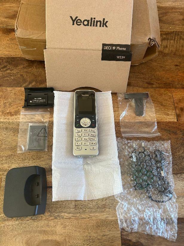 ➡️ NIEUW Yealink W53H W53 Dect Accu Clip Charger, Telecommunicatie, Ophalen of Verzenden, Nieuw, 1 handset