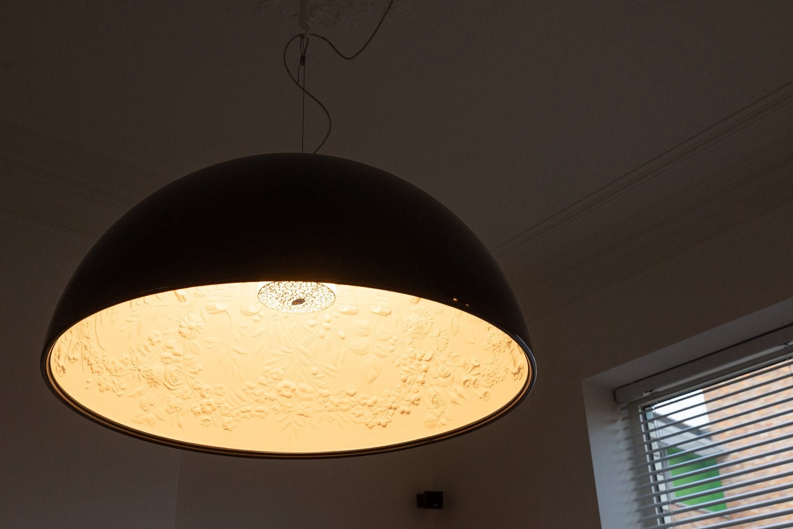 Flos Skygarden 2 hanglamp (90 cm) glanzend zwart, Overige materialen, Modern, E27 (groot), Zo goed als nieuw