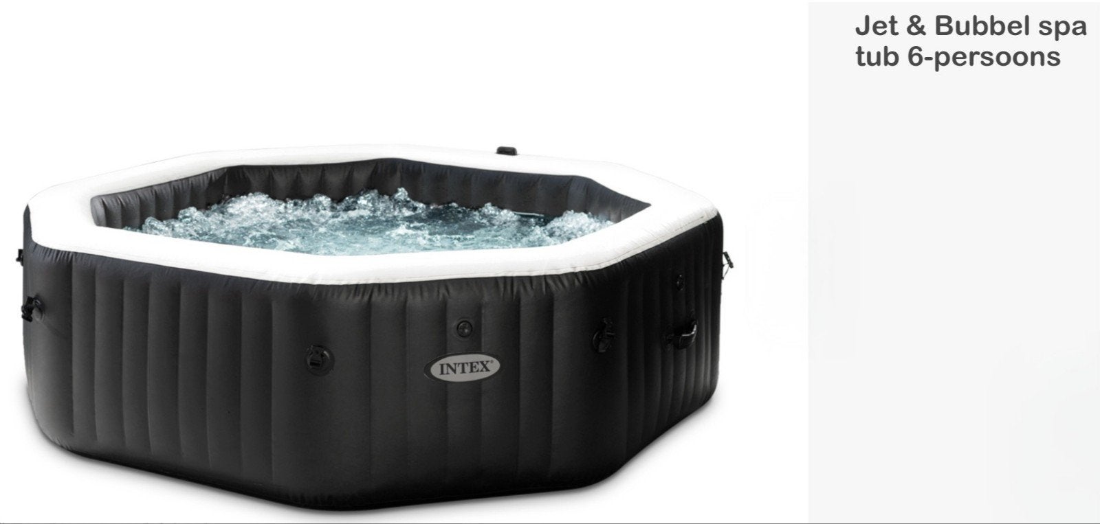 Gezocht: Spa-kuip Intex Jet & Bubble deluxe, Jardin & Terrasse, Enlèvement, Comme neuf, Gonflable