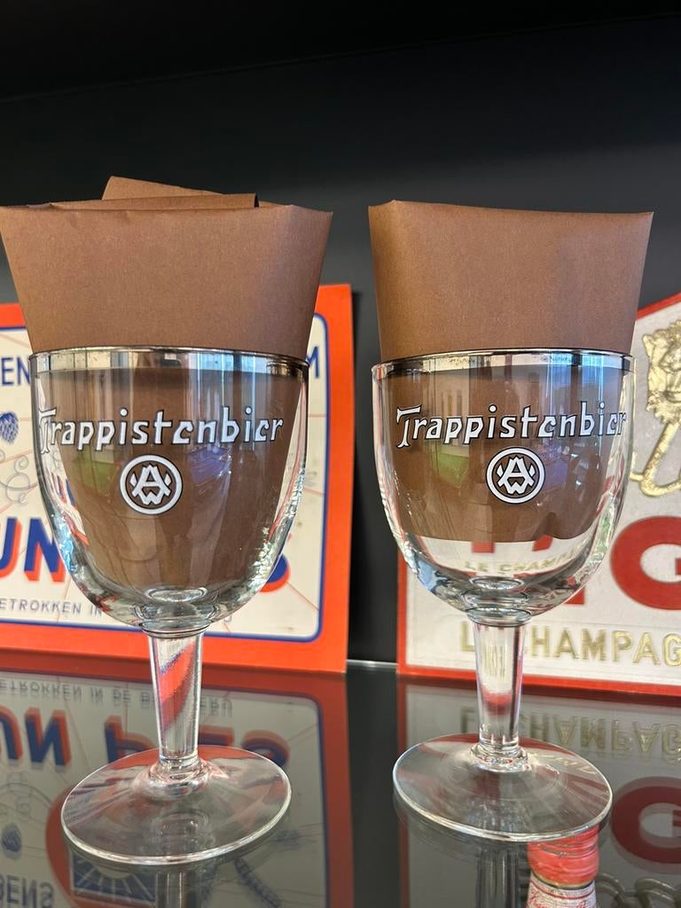Glas westmalle trappistenbier, Ophalen, Gebruikt, Glas of Glazen, Overige merken