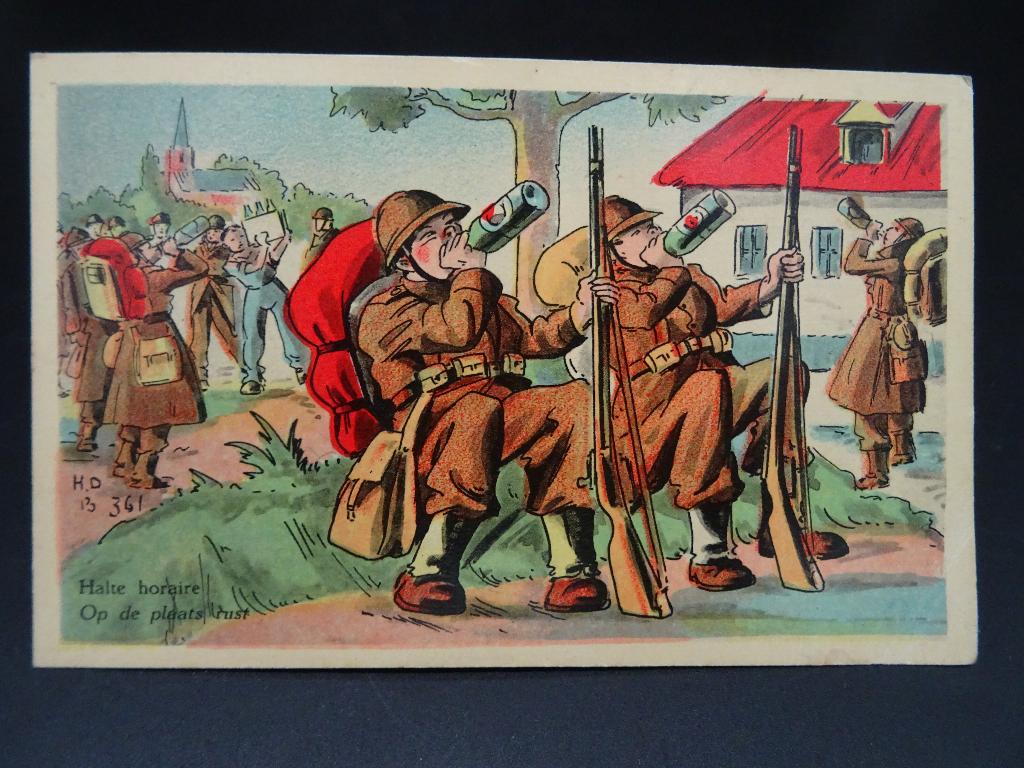 Belgische postkaart wo2 (641/6), Ophalen of Verzenden, Overige soorten, Overige typen