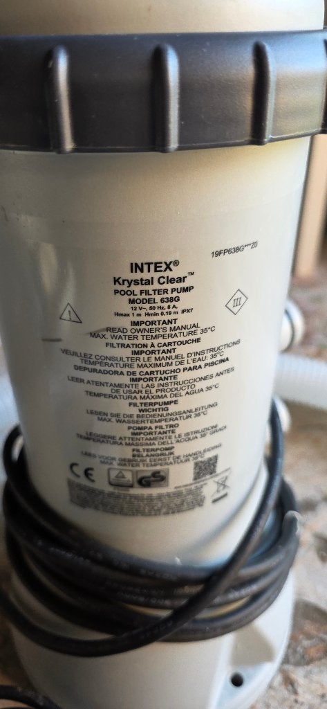Filtre de piscine Intex 638G, Enlèvement, Comme neuf, Filtre
