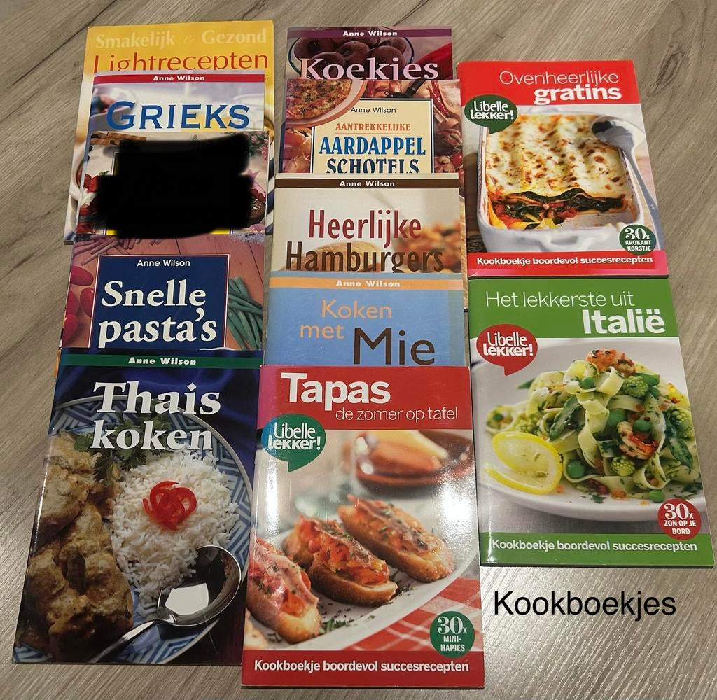 11 kookboekjes, Boeken, Ophalen of Verzenden, Zo goed als nieuw