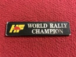 Lancia ”HF World Rally Champion” embleem, Auto-onderdelen, Gebruikt, -, -, Ophalen of Verzenden