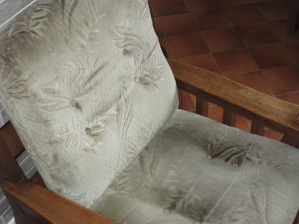 Gratis mohair velours zitkussens kussens zetels, Ophalen, Gebruikt, Hout