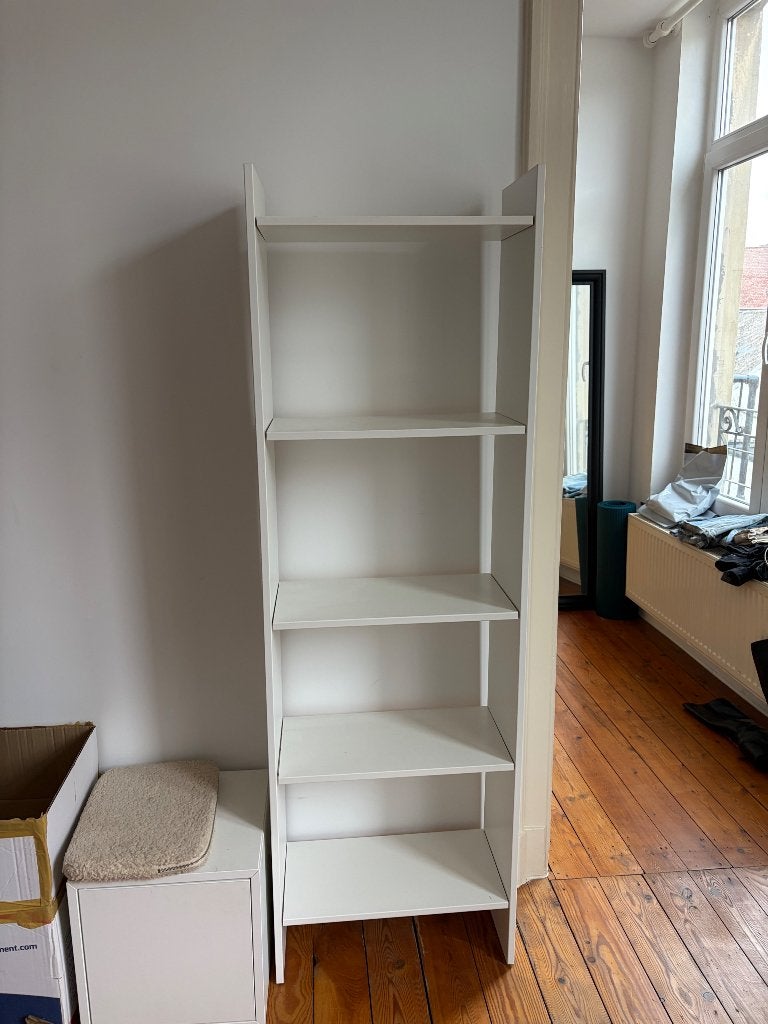 Bibliothèque IKEA blanche, Maison & Meubles, Avec tablette(s), Comme neuf, 50 à 100 cm, 150 à 200 cm