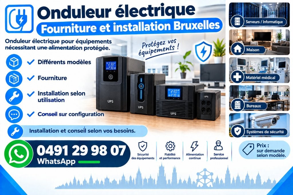 Onduleur électrique – Fourniture et installation Bruxelles, Articles professionnels, Enlèvement
