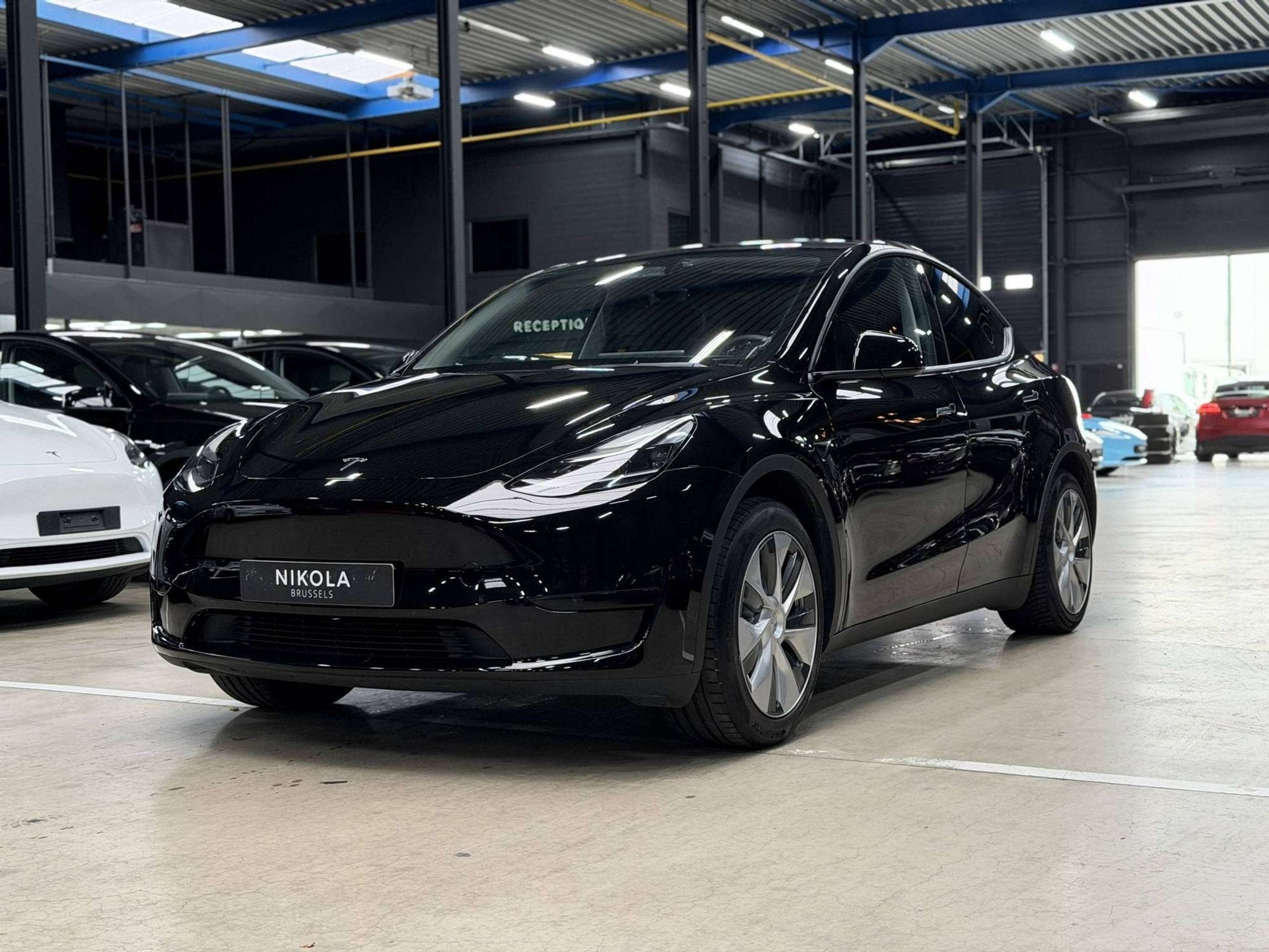 Tesla Model Y PREMIUM RWD - HARDWARE 4 - AUTOPILOT - FULL BL, Auto's, Achterwielaandrijving, Gebruikt, Zwart, Adaptive Cruise Control