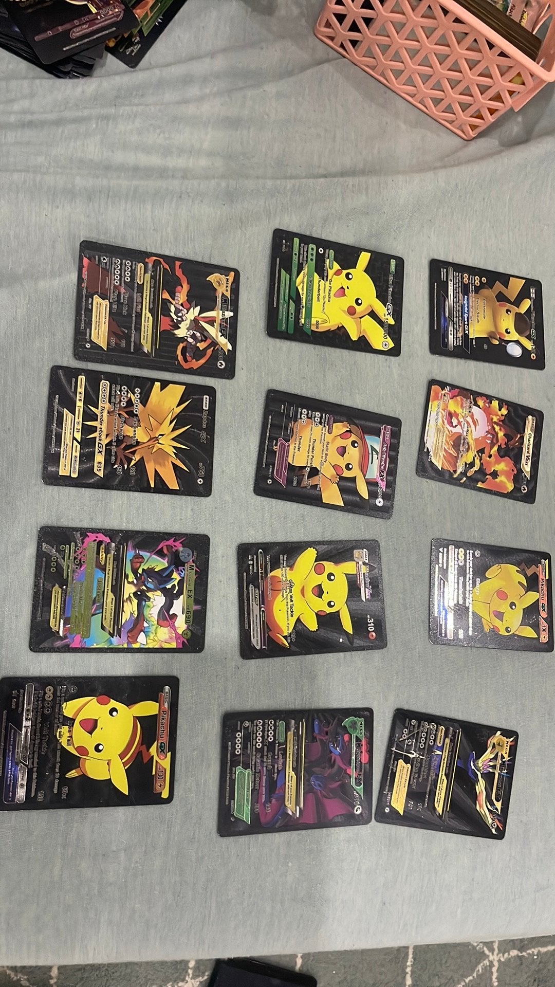 Pokemonkarten moet snel weg zwart kleur 55 stuken, Enlèvement, Comme neuf