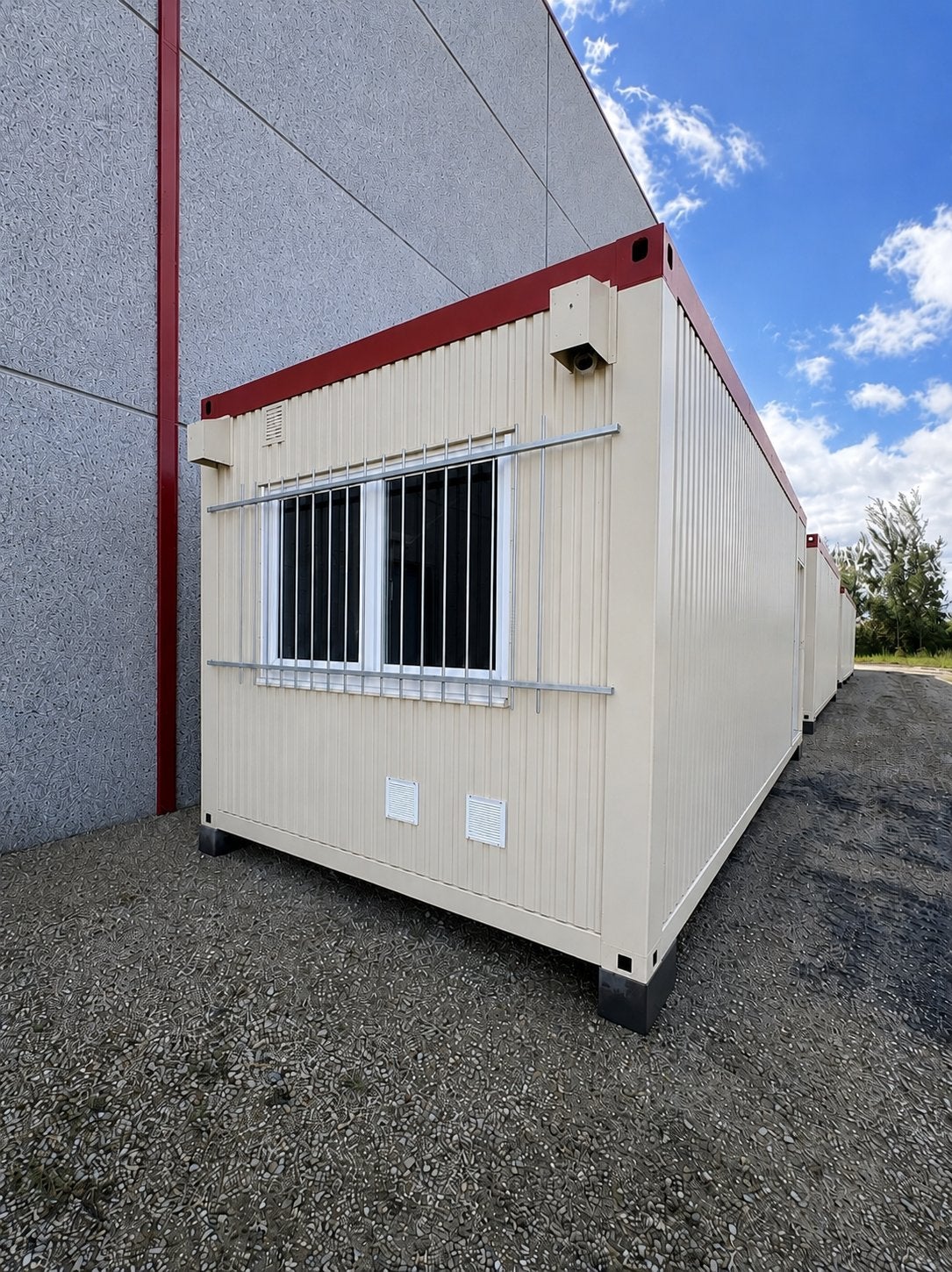 Container vestiaire & réfectoire 8x3 m - 14 armoires, Ophalen of Verzenden