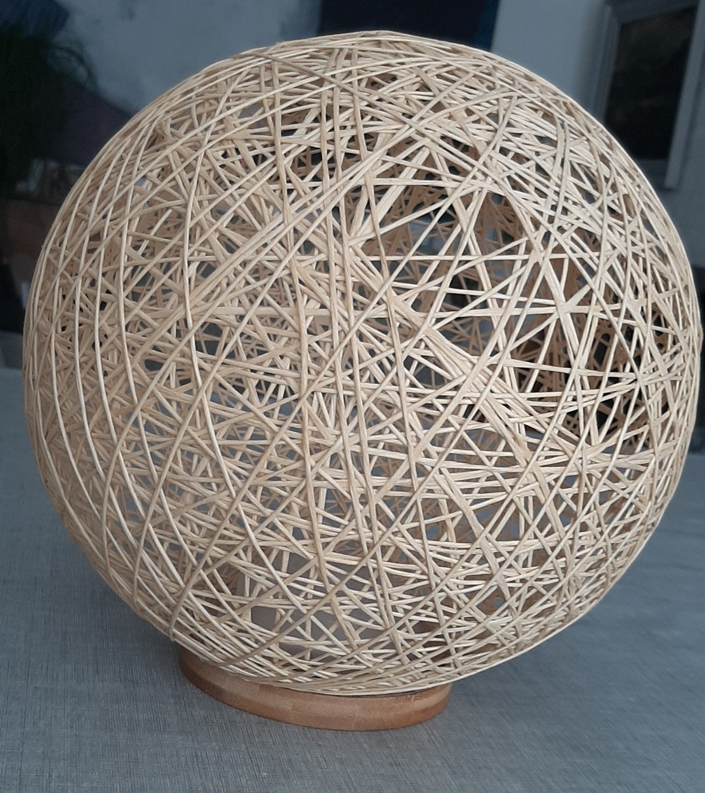 Staanlamp in rotan, Huis en Inrichting, Ophalen