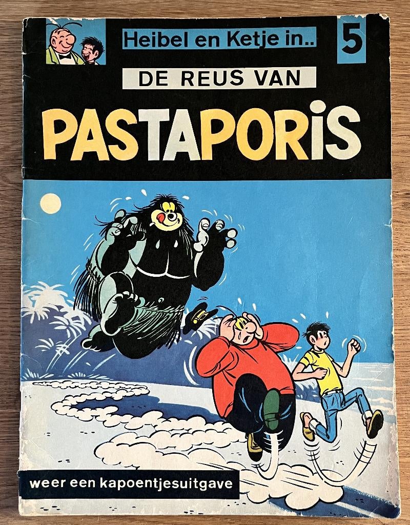 Heibel en Ketje - De reus van Pastaporis -5-1e dr(1968)Strip, Eén stripboek, Gelezen